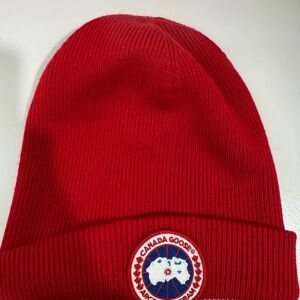 Canada Goose Vibrant Red Knit Hat